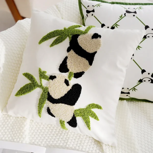WPHHCS000036 Cute Panda Premium Throw Pillow Living Room Sofa Cushion