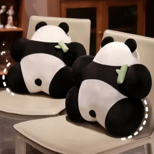 WPHHCS000018-01 Cute Panda-Shaped Cushion and Lumbar Pillow