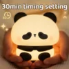 WPLSLM000350 Cute Panda-Shaped Tap Light Small Night Light Bedside Lamp