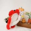 WPBGWC000198-03 Cute Panda Sunflower Plush Coin Purse Keychain Accessory