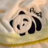 WPCTTW000167-0172-03 Cute Panda Towel Bath Towel Hair Cap 3-Piece Set Thickened