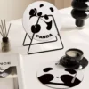 WPLSCS000310-0315-02 Cute Panda Waterproof Oil-Proof Heat-Resistant Soft Table Mat