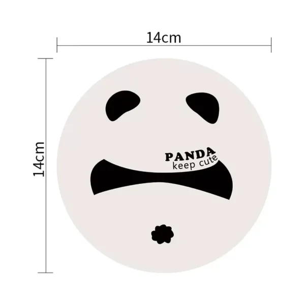 WPLSCS000310 Cute Panda Waterproof Oil-Proof Heat-Resistant Soft Table Mat