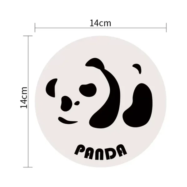 WPLSCS000311 Cute Panda Waterproof Oil-Proof Heat-Resistant Soft Table Mat