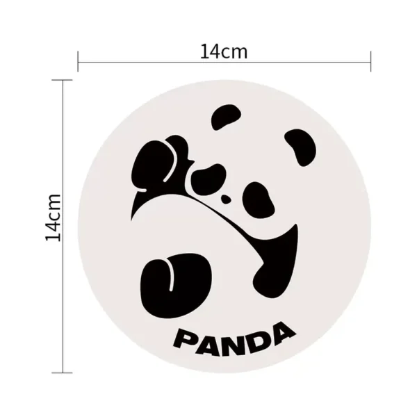 WPLSCS000312 Cute Panda Waterproof Oil-Proof Heat-Resistant Soft Table Mat