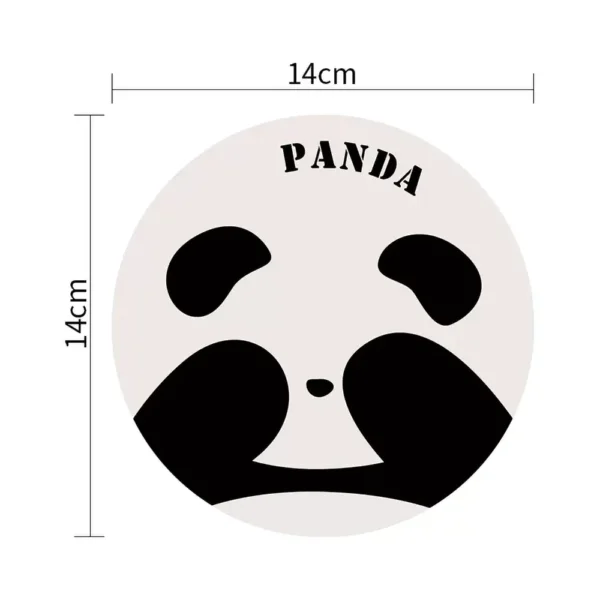 WPLSCS000313 Cute Panda Waterproof Oil-Proof Heat-Resistant Soft Table Mat