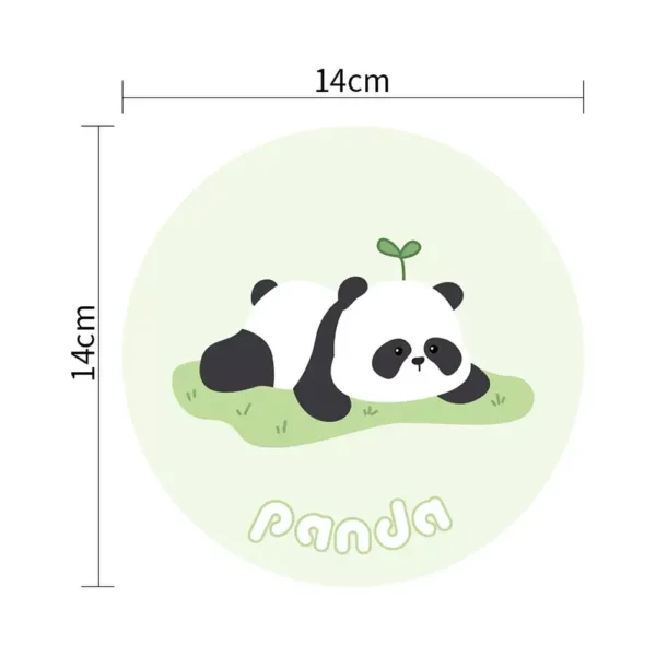 WPLSCS000314 Cute Panda Waterproof Oil-Proof Heat-Resistant Soft Table Mat