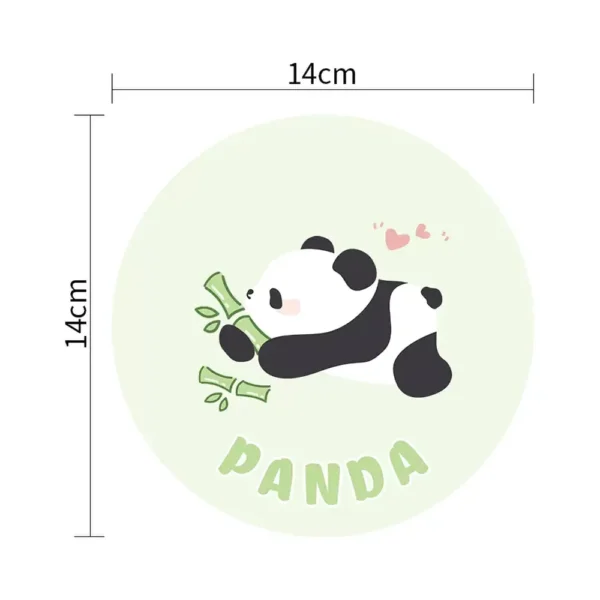 WPLSCS000315 Cute Panda Waterproof Oil-Proof Heat-Resistant Soft Table Mat
