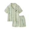 WPCTPM000212-0219-01 Cute Panda Women's Summer Short-Sleeve Pajama Set