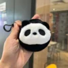 WPBGWC000197-02 Cute Plush Panda Head Coin Purse Mini Headphone Storage Bag