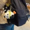 WPDCCM000077-02 Cute Plush Panda Squeaky Toy Keychain Creative Bag Charm