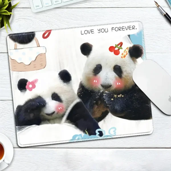 WPASMP000103 Cute Popular Panda Photo Mouse Pad Desk Mat