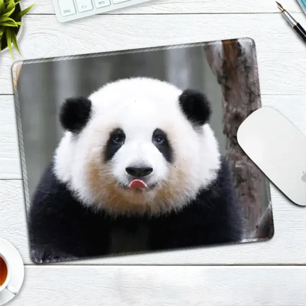 WPASMP000112 Cute Popular Panda Photo Mouse Pad Desk Mat