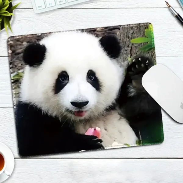 WPASMP000104 Cute Popular Panda Photo Mouse Pad Desk Mat