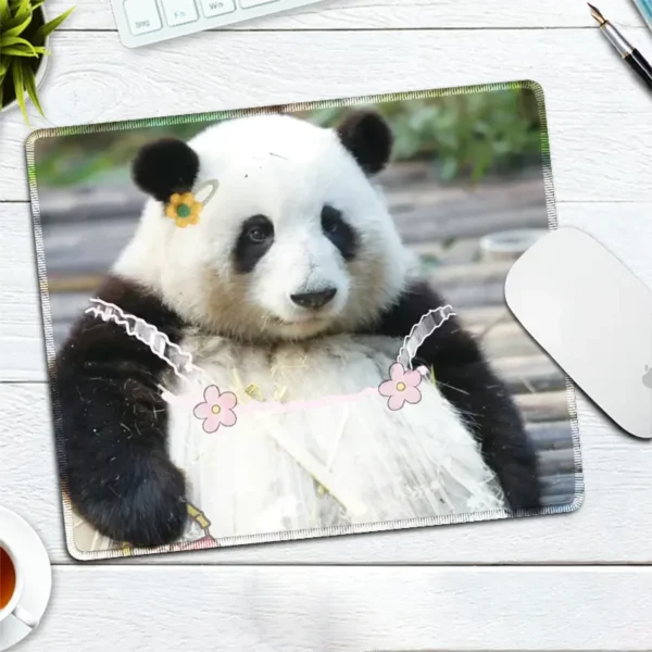 WPASMP000105 Cute Popular Panda Photo Mouse Pad Desk Mat