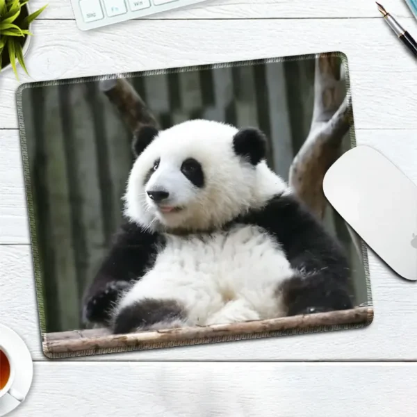 WPASMP000108 Cute Popular Panda Photo Mouse Pad Desk Mat