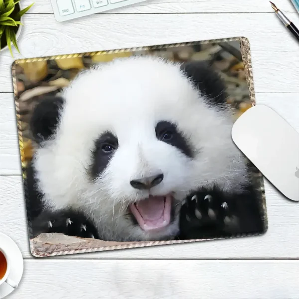WPASMP000109 Cute Popular Panda Photo Mouse Pad Desk Mat