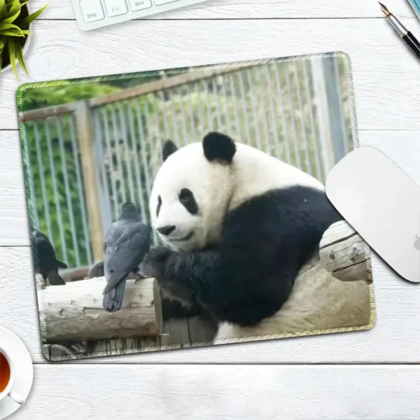 WPASMP000113 Cute Popular Panda Photo Mouse Pad Desk Mat
