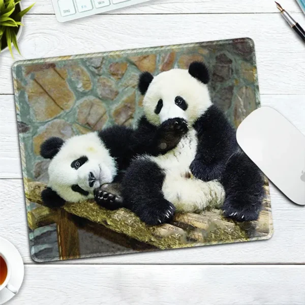 WPASMP000114 Cute Popular Panda Photo Mouse Pad Desk Mat