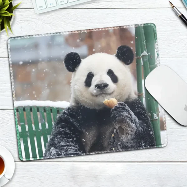 WPASMP000116 Cute Popular Panda Photo Mouse Pad Desk Mat