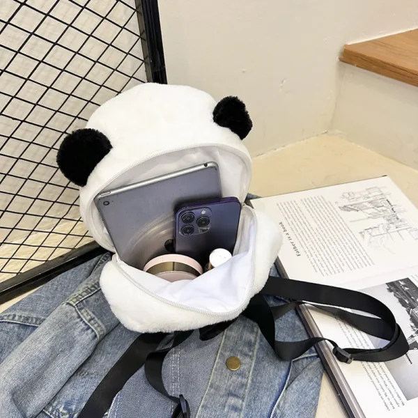 WPBGBP000057-04 Cute Realistic Plush Panda Backpack Cartoon Doll Toy Bag