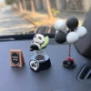 WPDTOM000035-0036-02 Cute Sleeping Panda Spring Bobblehead Car Dashboard Ornament