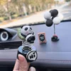 WPDTOM000035-0036-03 Cute Sleeping Panda Spring Bobblehead Car Dashboard Ornament