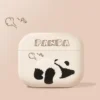 WPASEC000229-0232-01 Cute Stretch Panda Apple AirPods Protective Case Matte Soft Box