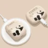 WPASEC000229-0232-03 Cute Stretch Panda Apple AirPods Protective Case Matte Soft Box