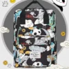 WPBGBP000051-0052-01 Designer Panda Theme Graffiti Backpack Travel Rucksack