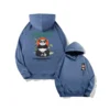 WPCTSS000362 Designer Trendy Panda Hoodie for Men Loose-Fit Sweatshirt Haze Blue