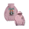 WPCTSS000348 Designer Trendy Panda Hoodie for Men Loose-Fit Sweatshirt Pink