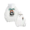 WPCTSS000327 Designer Trendy Panda Hoodie for Men Loose-Fit Sweatshirt White