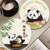 Dining Table Heat-Resistant Mat Cartoon Panda Placemat Coaster