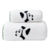 WPCTTW000161-0162-01 Embroidered Panda Coral Fleece Thickened Absorbent Bath Towel