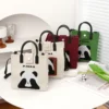 WPBGST000022-0031-01 Everyday Casual Versatile Cute Covering Eyes Panda Tote Bag