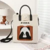 WPBGST000025 Everyday Casual Versatile Cute Covering Eyes Panda Tote Bag
