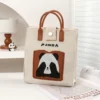 WPBGST000026 Everyday Casual Versatile Cute Covering Eyes Panda Tote Bag