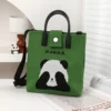 WPBGST000029 Everyday Casual Versatile Cute Covering Eyes Panda Tote Bag