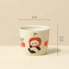 Exquisite Hand-Painted Cartoon Panda Ceramic Tea Cup