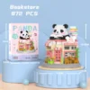 WPDTBB000178 Exquisite Panda Shop Mini Building Blocks Educational Toy