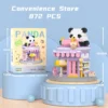 WPDTBB000182 Exquisite Panda Shop Mini Building Blocks Educational Toy