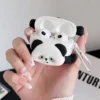 WPASEC000243-03 Fun Cartoon Falling Panda Apple AirPods Protective Case