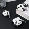 WPASEC000243-04 Fun Cartoon Falling Panda Apple AirPods Protective Case