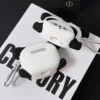 WPASEC000243-05 Fun Cartoon Falling Panda Apple AirPods Protective Case