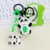 Fun Cartoon Panda Rotating Keychain Bag Pendant