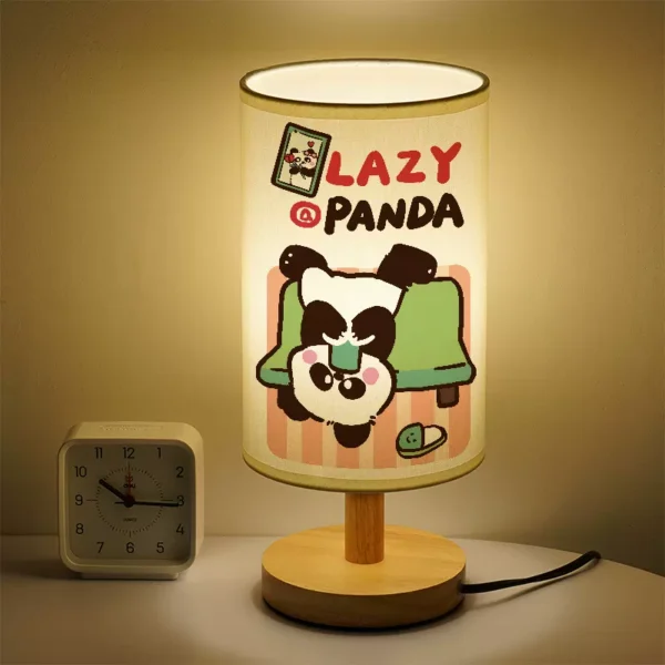 WPLSLM000347-01 Fun Panda Night Light Bedside Lamp Unique Small Table Lamp