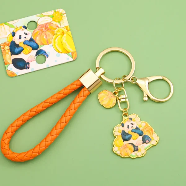 WPDCCM000083 Giant Panda Keychain Cute Cartoon Charm