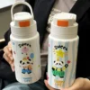WPLSCPTM0146-0149-01 Hand-Drawn Style Panda Large Capacity Insulated Cup Thermos