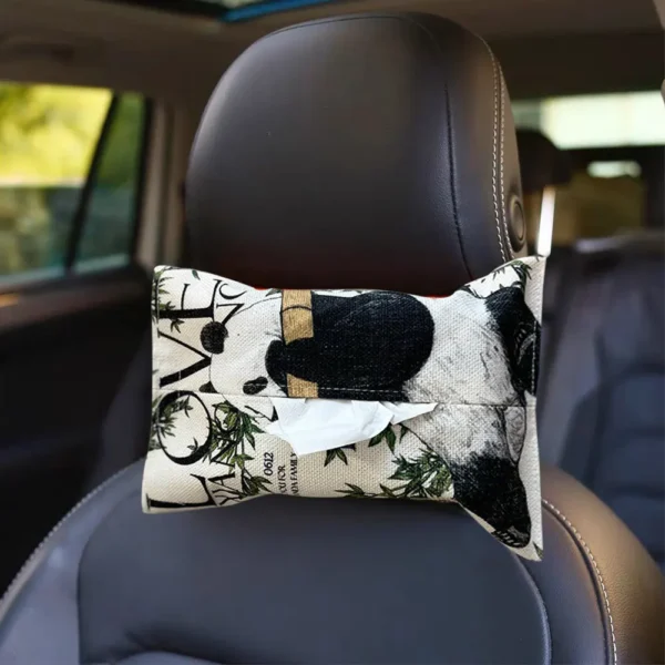 WPHHTB000262 Hand-Painted Style Panda Tissue Box Car Home Tissue Cover
